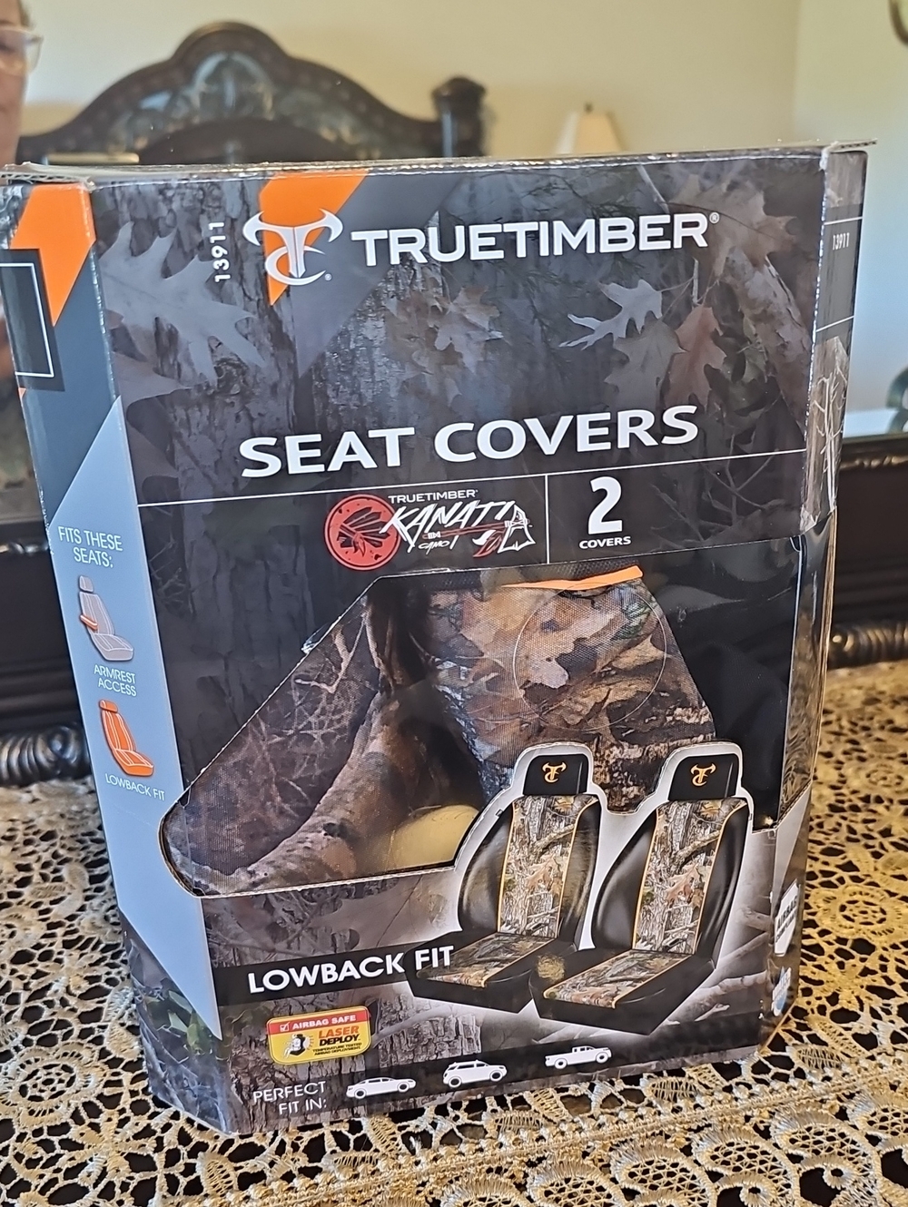 TrueTimber Camouflage Seat Covers for Lowback Seats - Brown Camo (2-Pack)